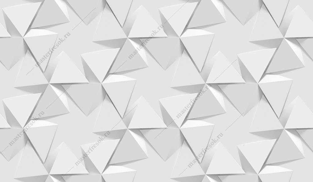 Фотообои 3д объемные треугольники