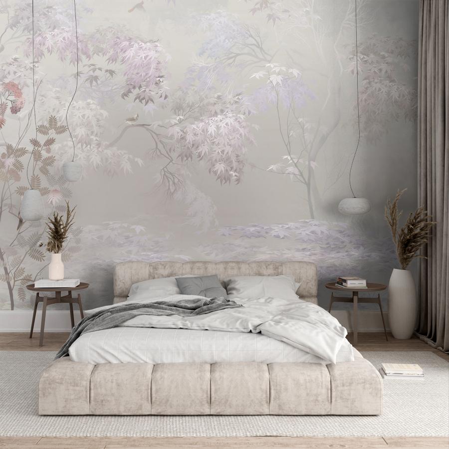 фотообои полянка с деревьями 13-1102