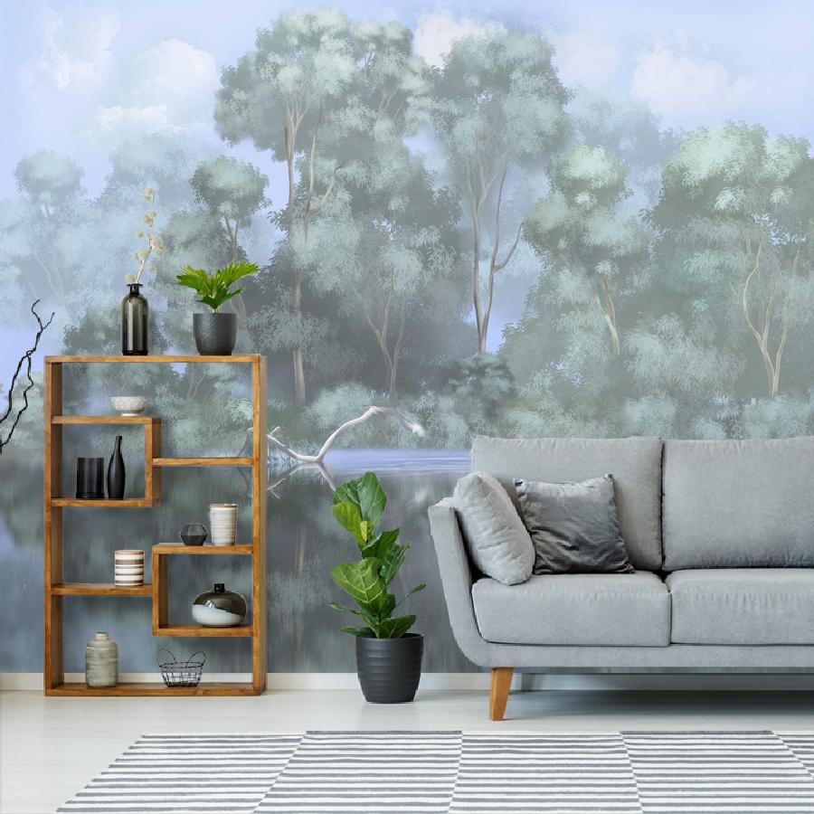 фотообои лес отражение 13-971