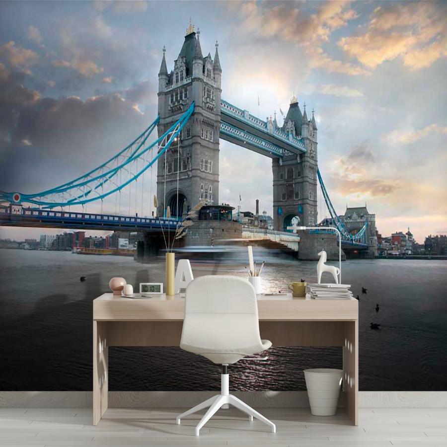 фотообои тауэрский мост в нежных тонах 9-461