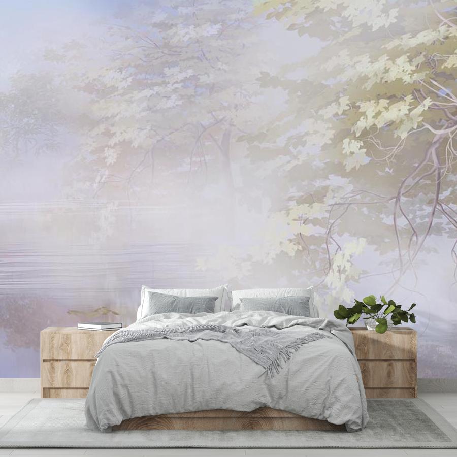 фотообои дерево в тумане 13-430