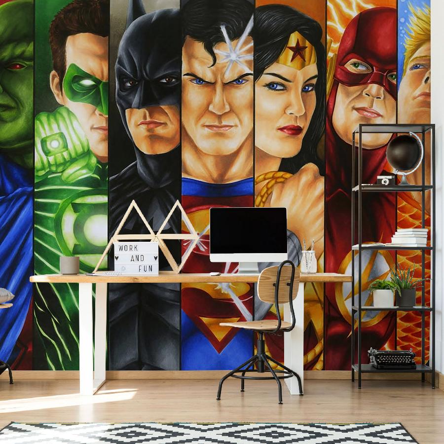 фотообои герои лиги справедливости 12-1044 фотообои герои лиги справедливости 12-1044