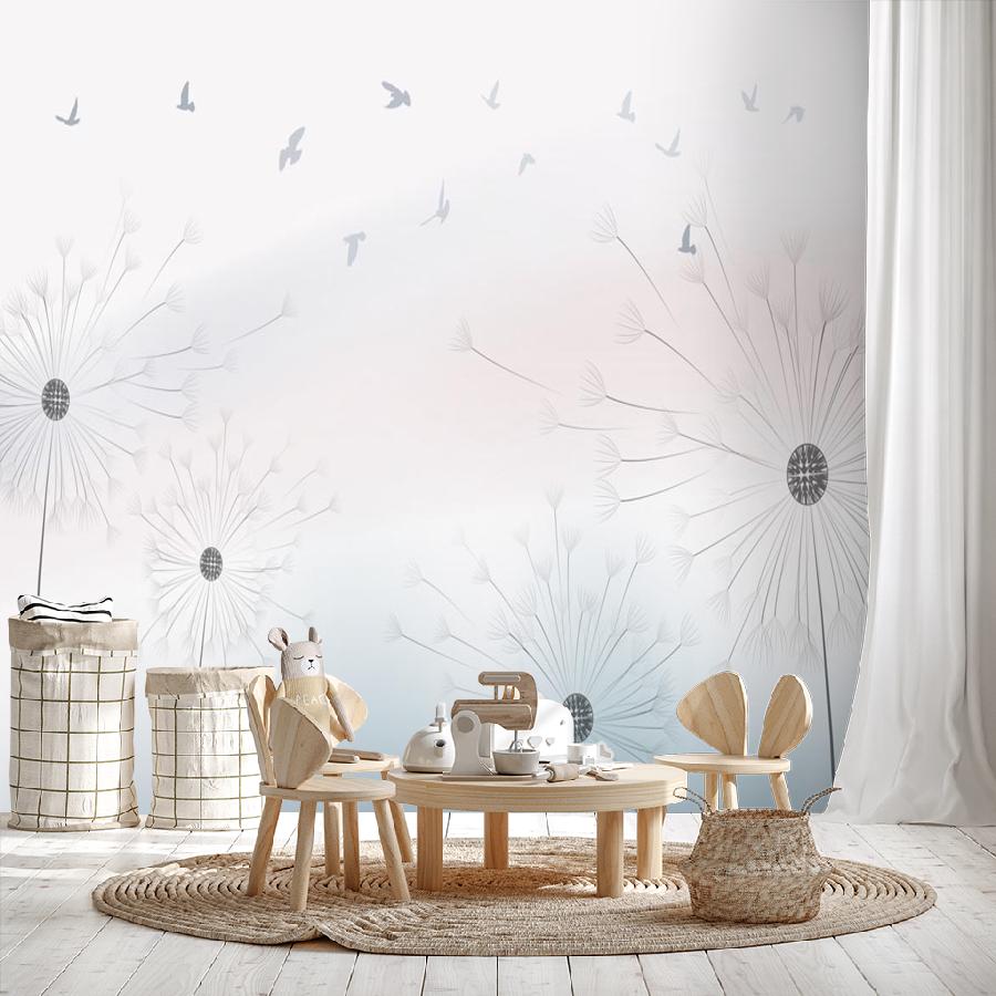 фотообои серые одуванчики 14-407