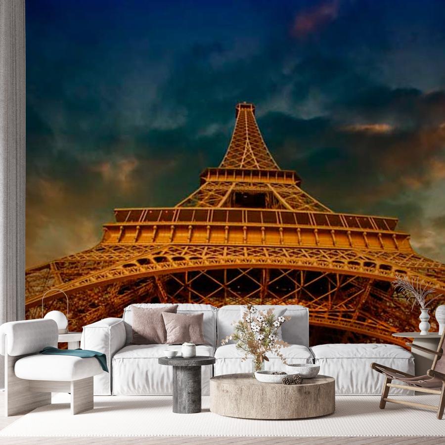 фотообои эйфелева башня уходящая вверх 9-793