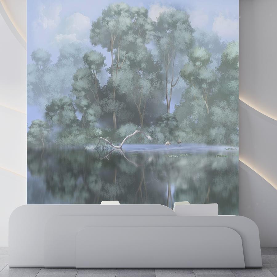 фотообои лес отражение 13-971