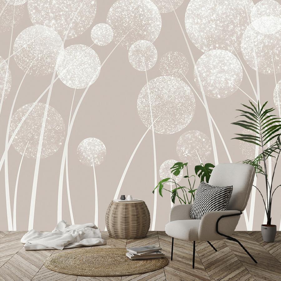 фотообои белые одуванчики 9-2161