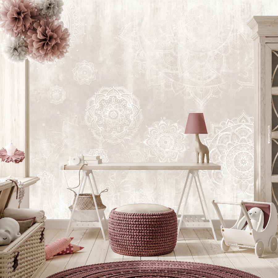 фотообои мандалы бежевые 14-648
