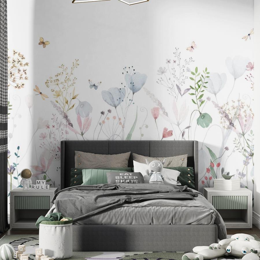 фотообои цветочки нежные фон 14-996