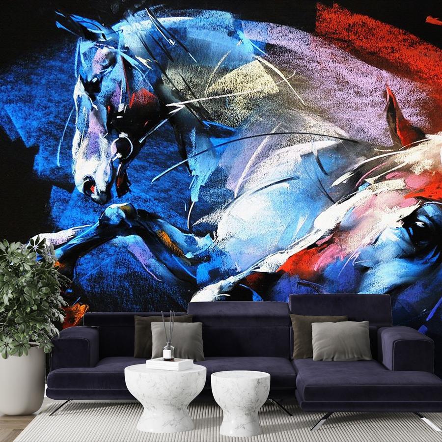 фотообои лошади абстракция 9-2060