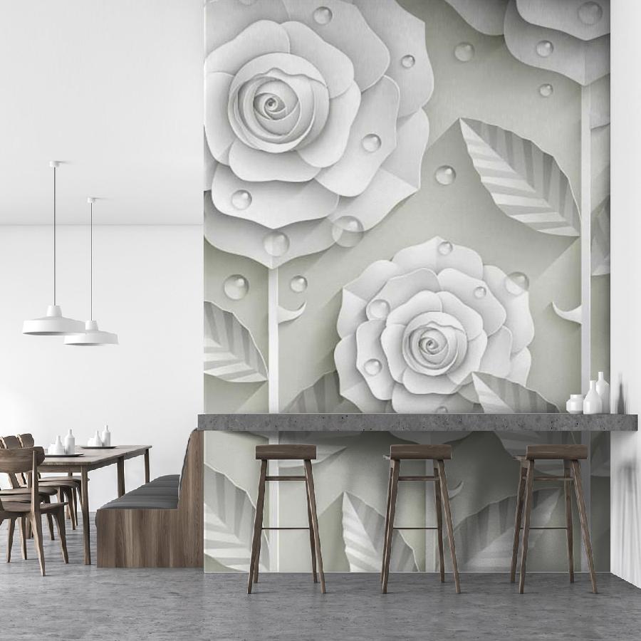 фотообои белый цвет 9-011