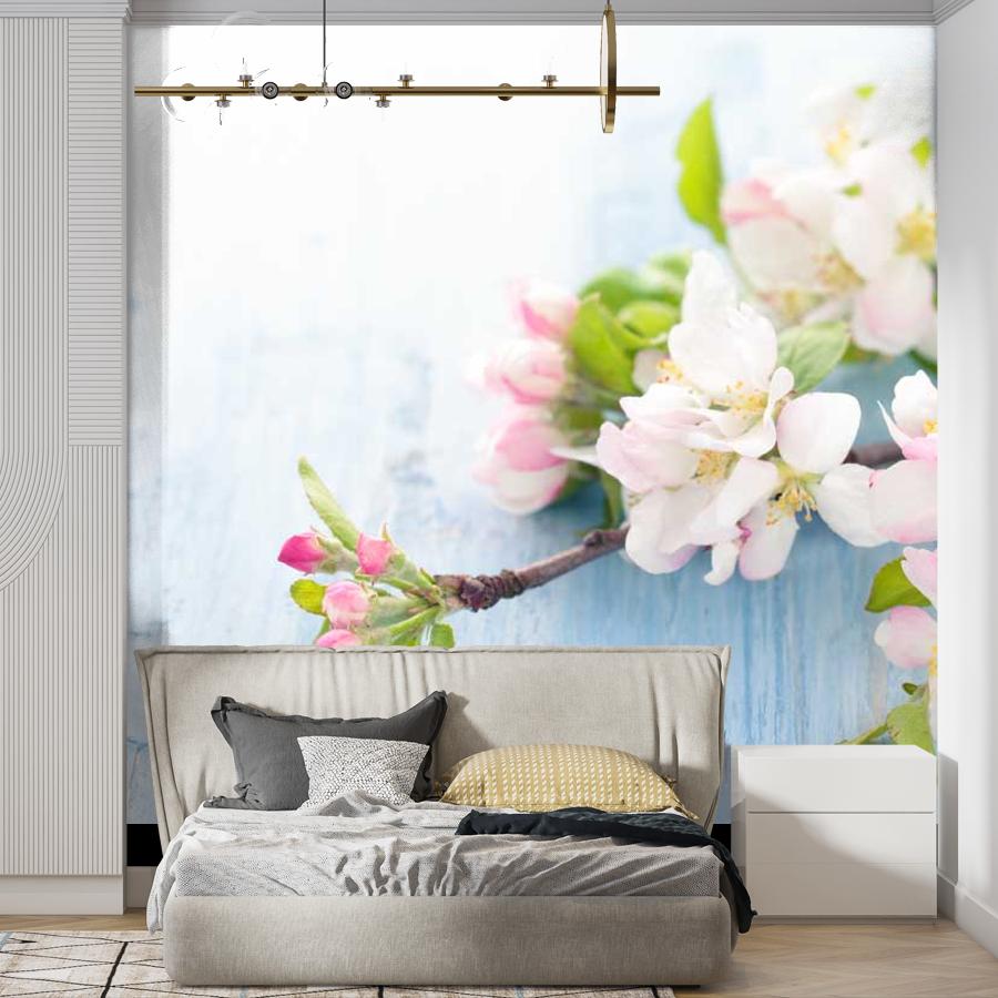 фотообои ветка цветущей яблони 10-088