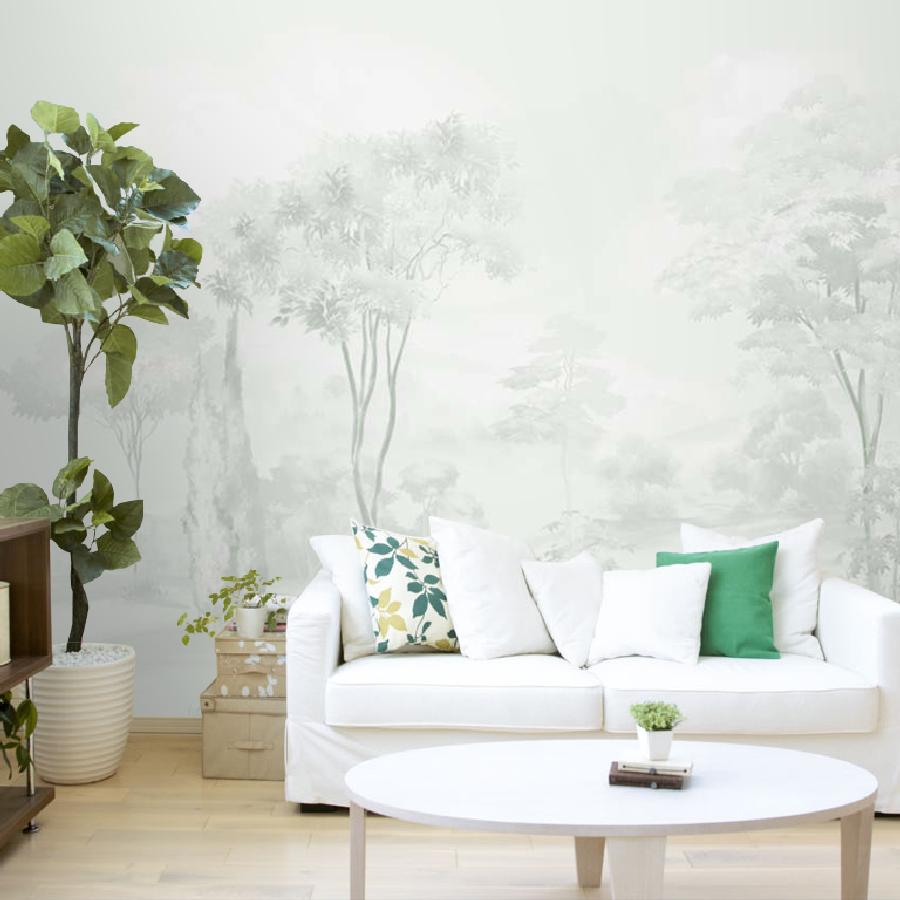 фотообои лес фоновый оливковый 13-1070