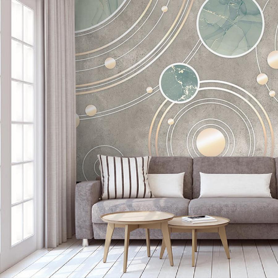 фотообои золотые планеты 9-1702