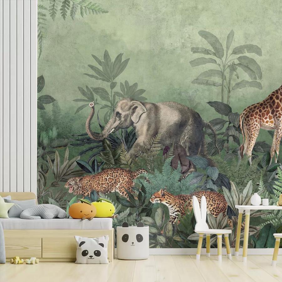 фотообои тропики в детскую зеленые 12-1779 фотообои тропики в детскую зеленые 12-1779