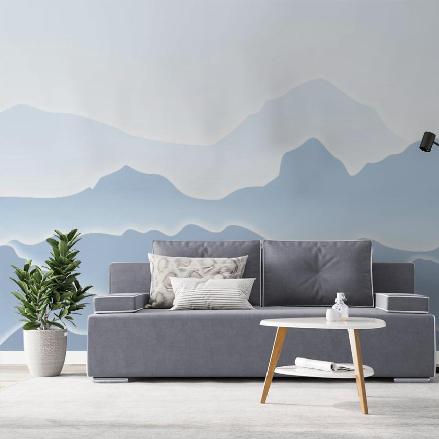 фотообои горы 3d туманные голубые 14-1099 фотообои горы 3d туманные голубые 14-1099
