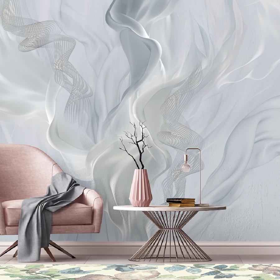 фотообои нежные голубоватые волны 13-1094