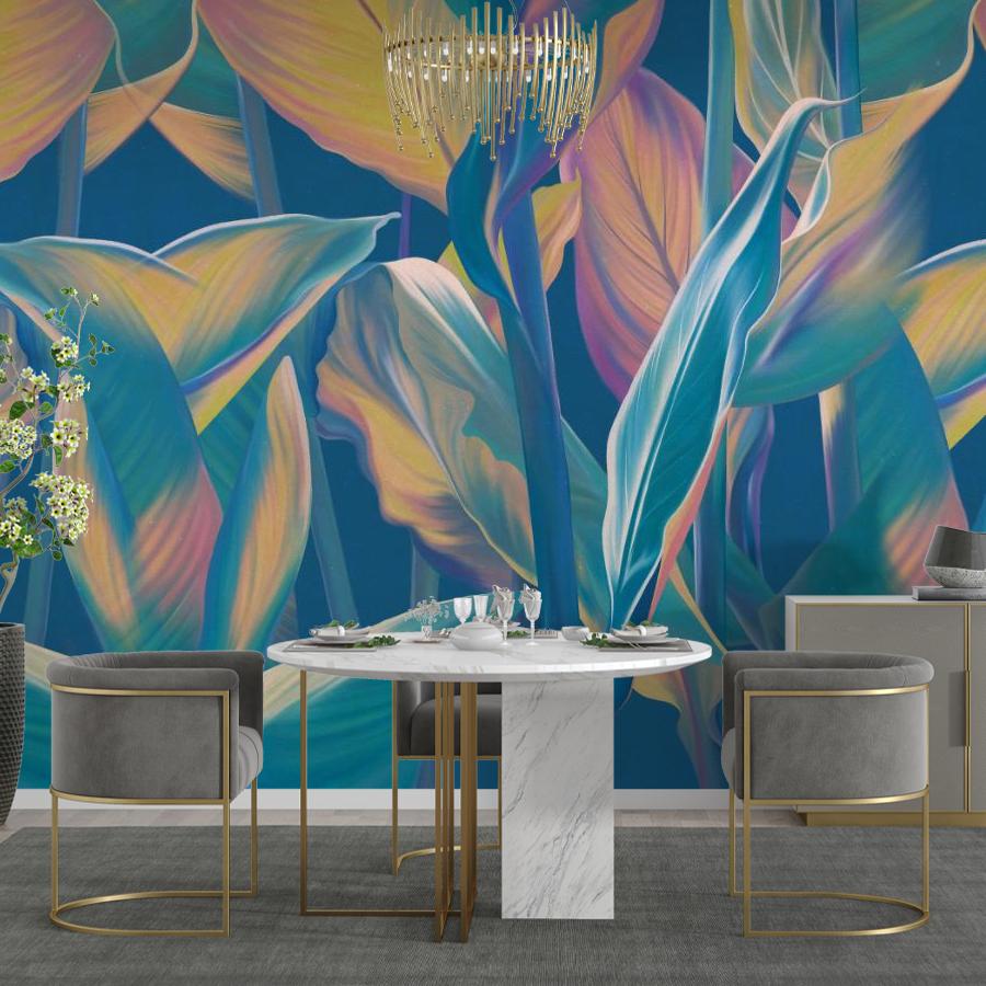 фотообои тропические растения живопись 10-958