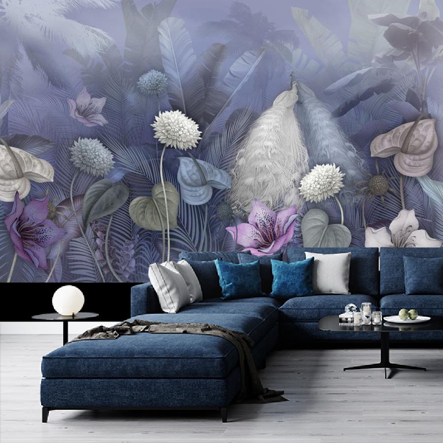 фотообои павлин в цветах 13-345