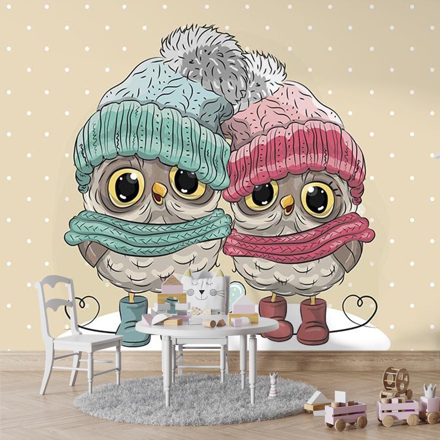 фотообои милые совята 12-1415