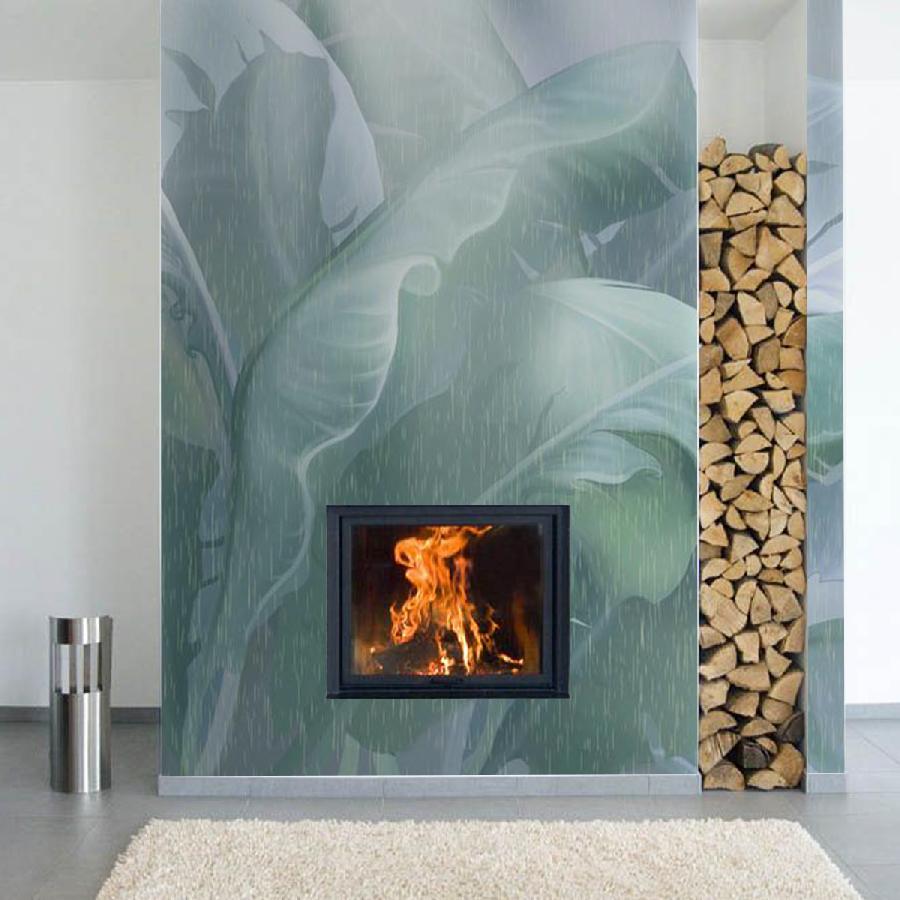 фотообои зеленые листья банана 13-457