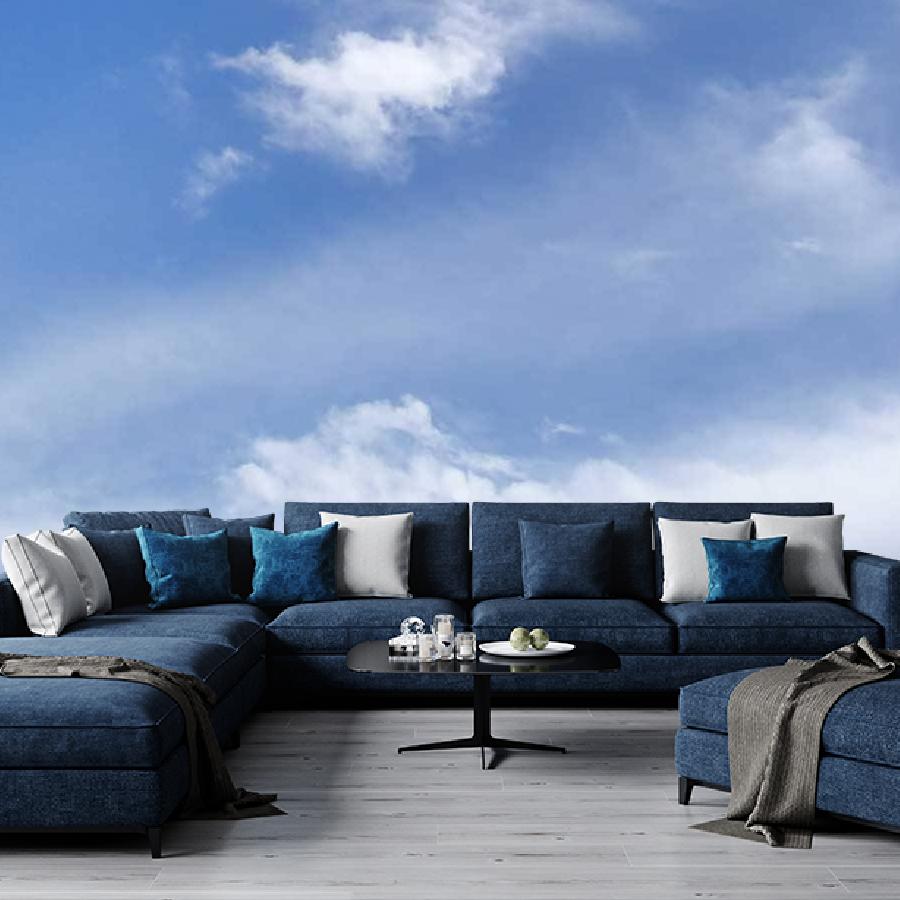 фотообои серо голубое небо 9-376