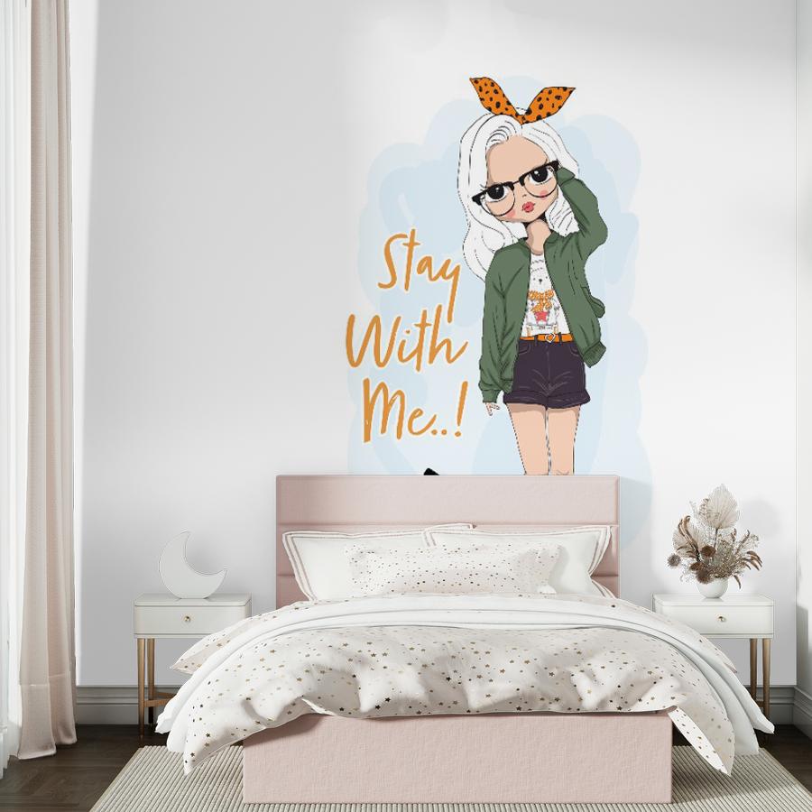 фотообои девочка с собачкой 12-1135