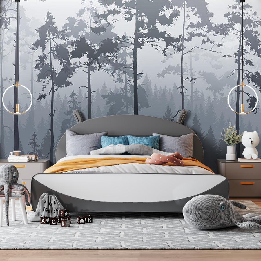 фотообои бледно-серый туманный лес 14-609 фотообои бледно-серый туманный лес 14-609