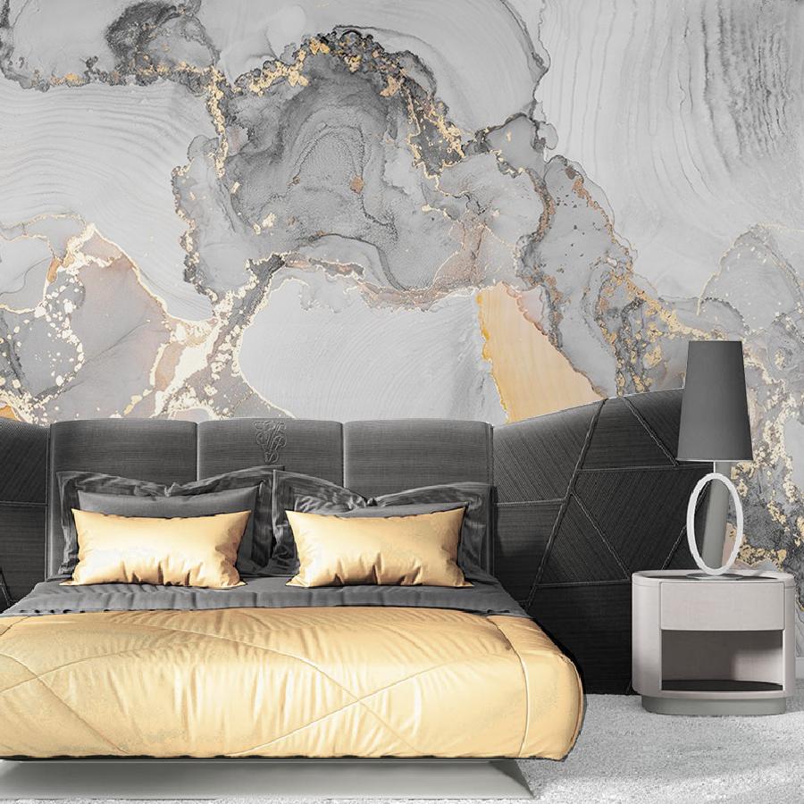 фотообои светло-серый флюид арт 9-1616