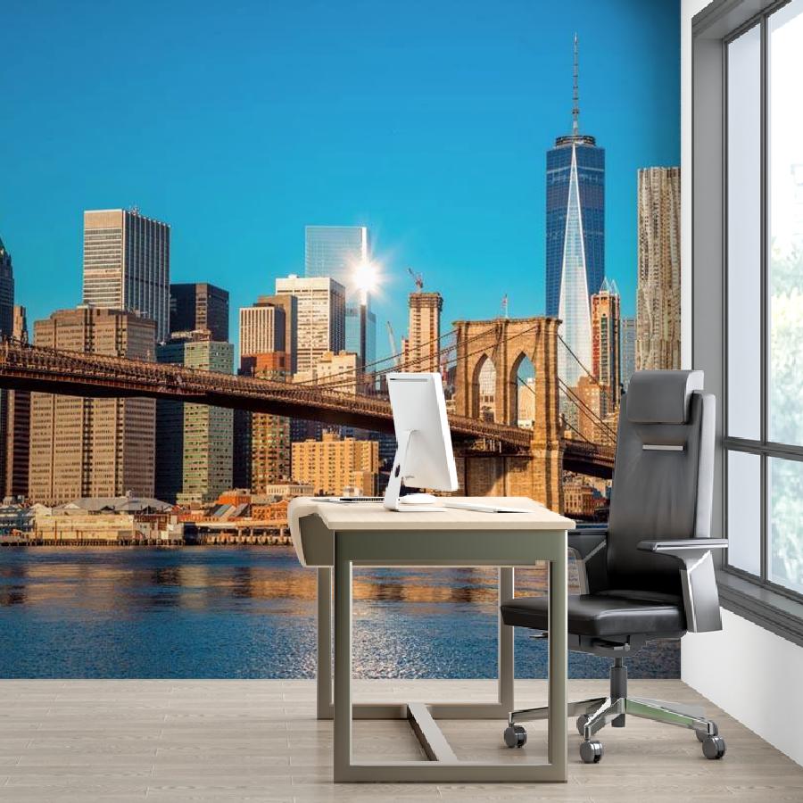 бруклинский мост в ясную погоду 9-832