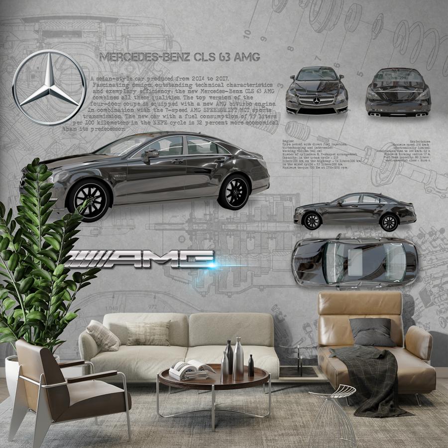 фотообои мерседес бенц cls 63 amg 14-1382