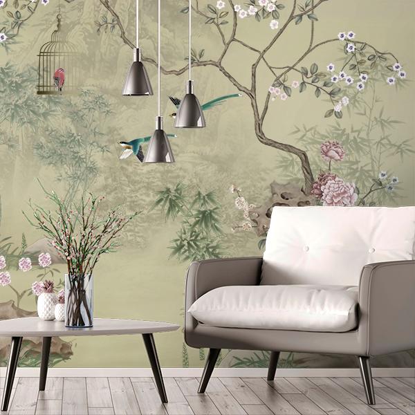 фотообои шинуазри магнолия 14-896