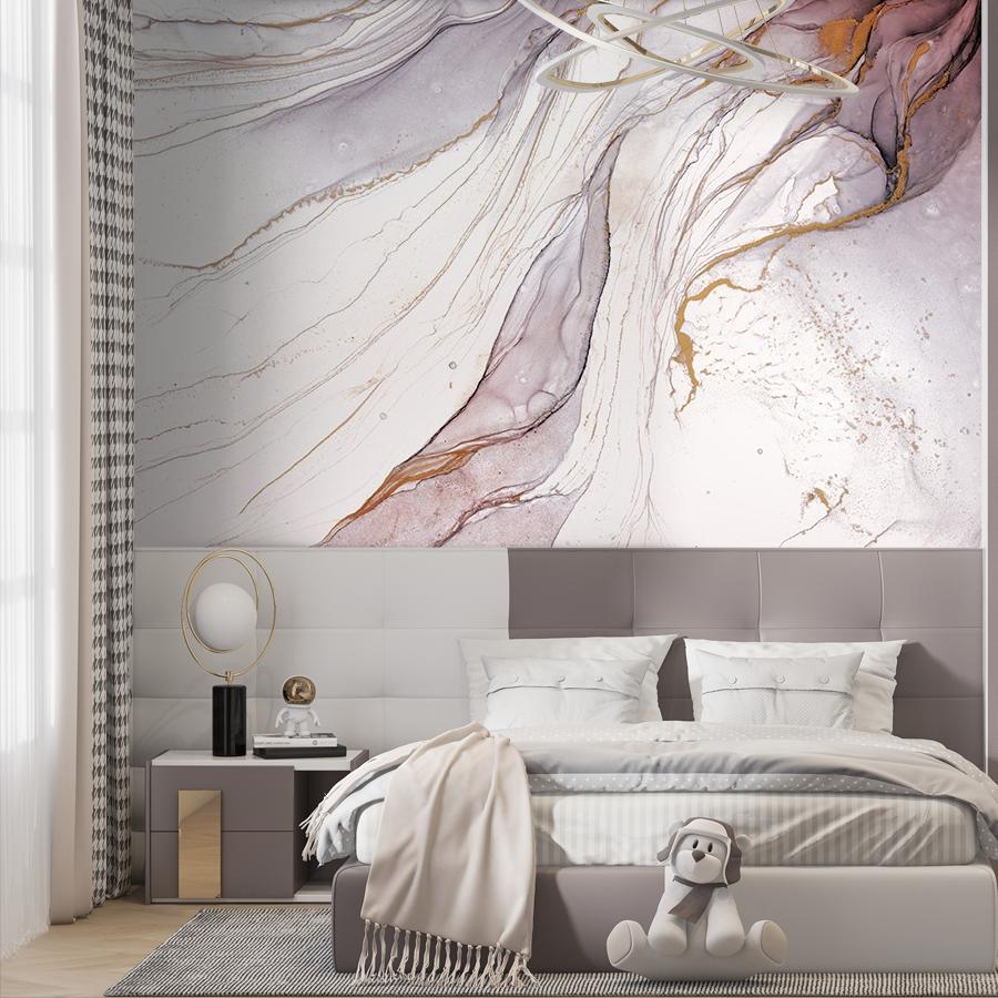 фотообои флюид арт пурпурно-красный 14-709