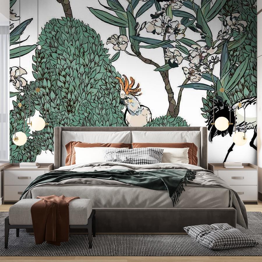 фотообои тропические птицы 12-491 фотообои тропические птицы 12-491