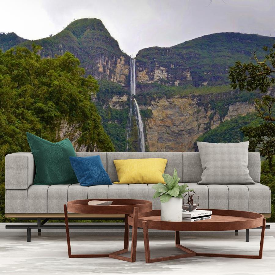 фотообои водопад в горах 9-851