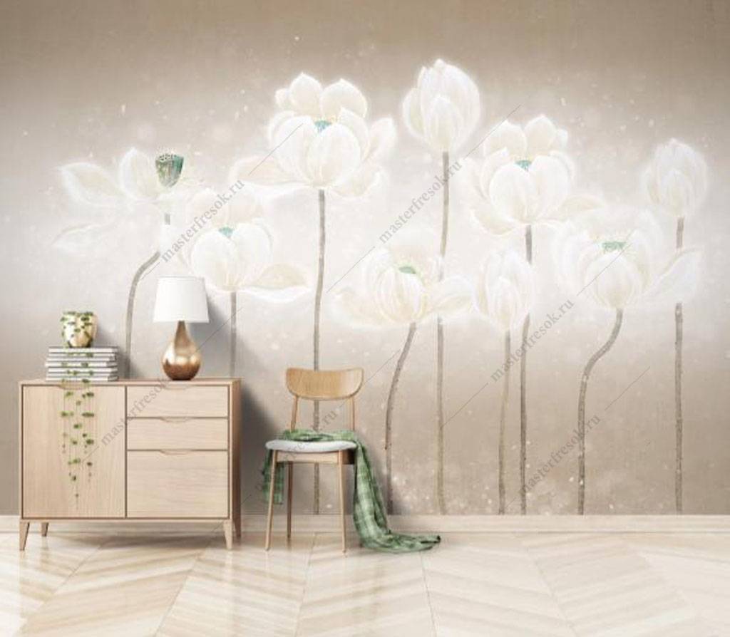 белые тюльпаны 15-903