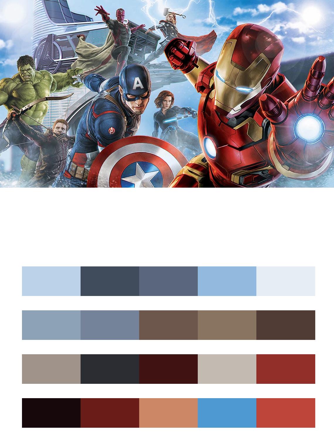Marvel цвета