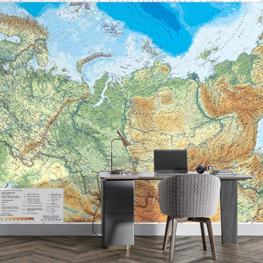 физическая карта 9-1804