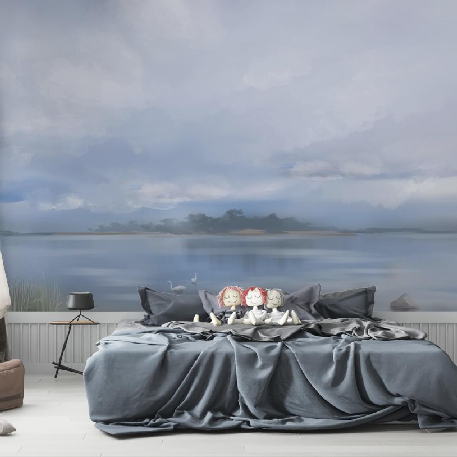 фотообои озеро утром 13-1100