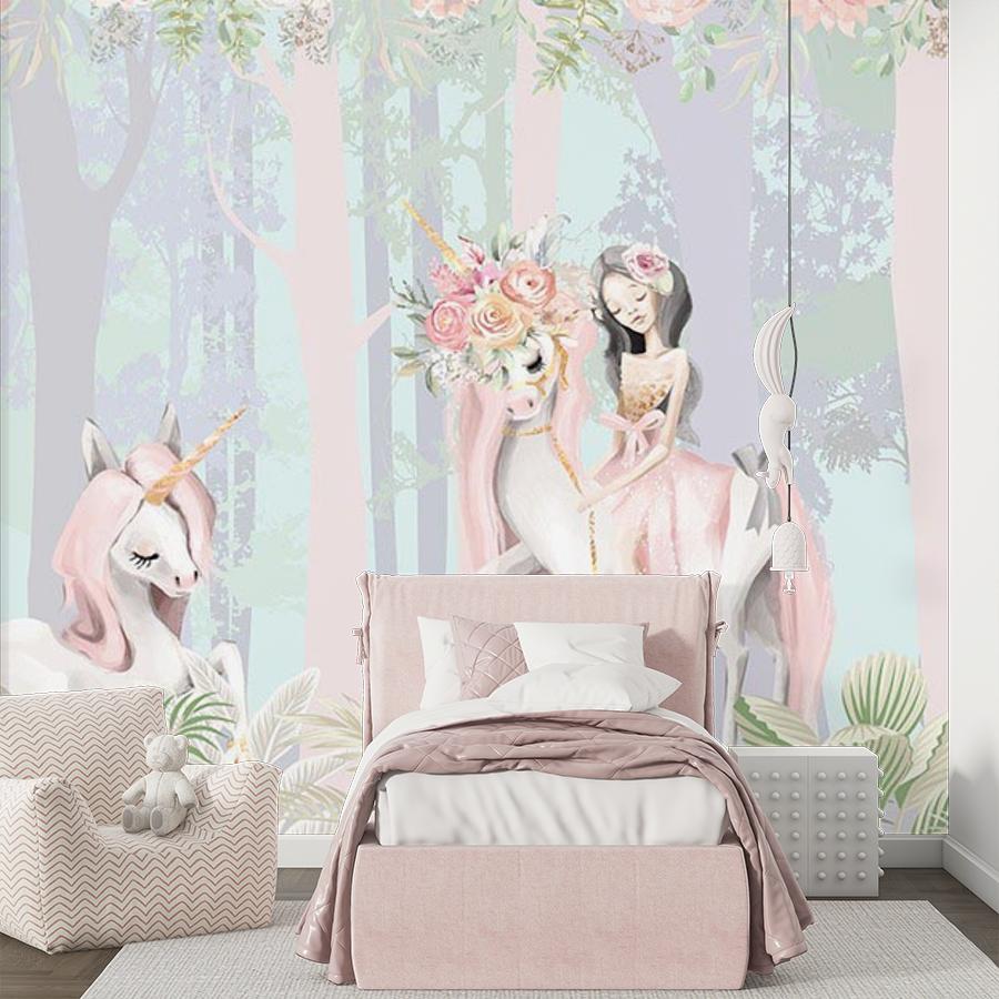 фотообои принцесса и единороги 12-1531 фотообои принцесса и единороги 12-1531