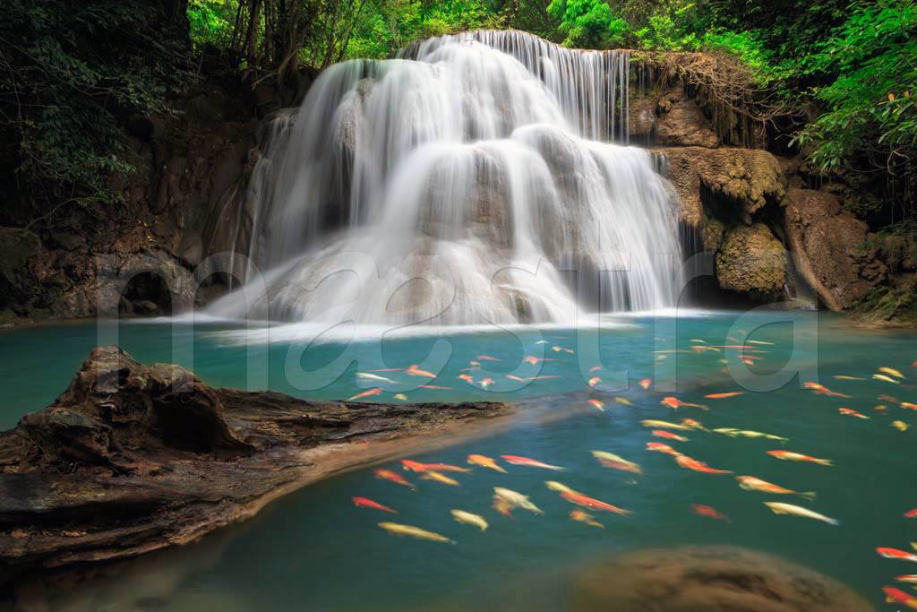 Фотообои Изумрудный водопад