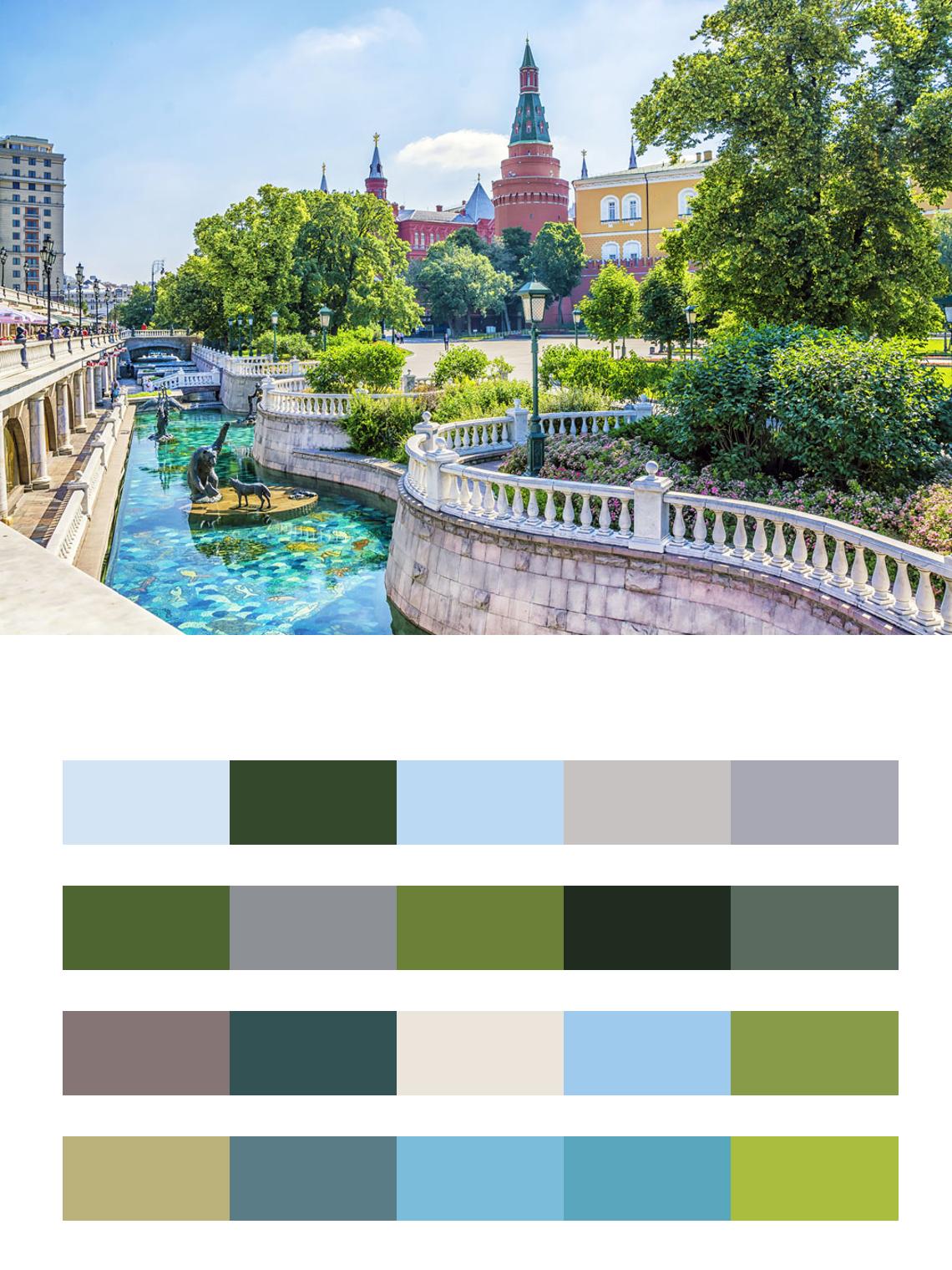 Вид на кремль со стороны канала цвета
