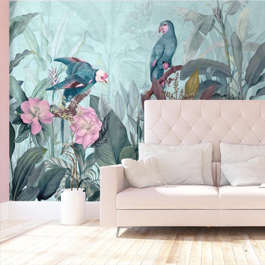 фотообои попугаи в тропиках 12-1839