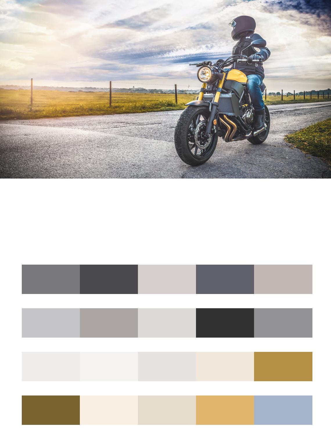 Дорога мотоциклиста цвета