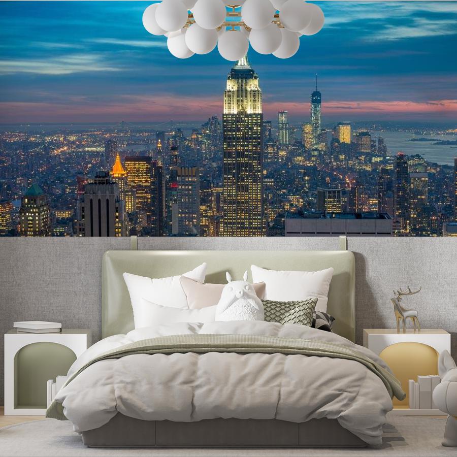 ночной нью йорк красивый 9-837