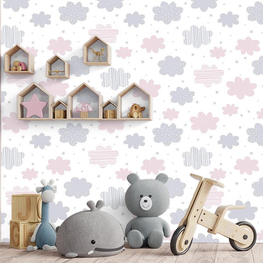 Фотообои и фотообои облака разноцветные 12-758