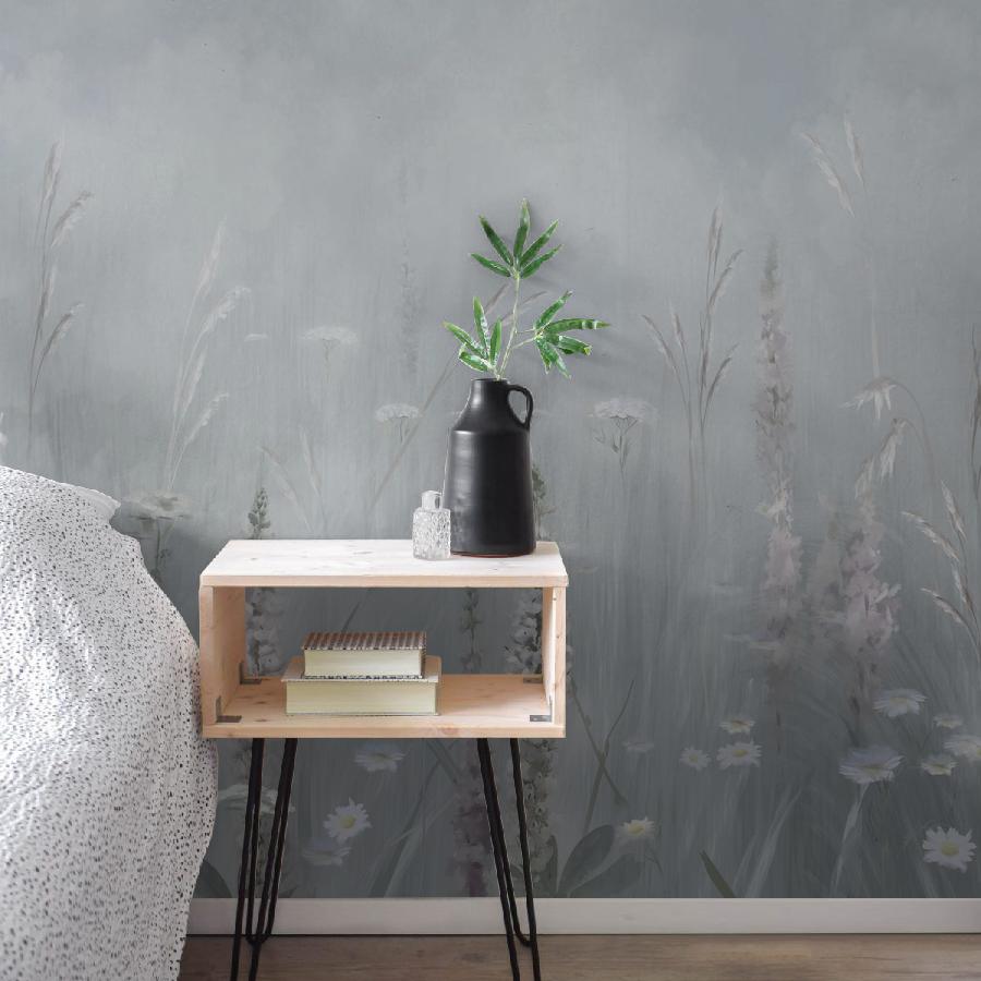 фотообои цветы полевые в дымке 13-1119