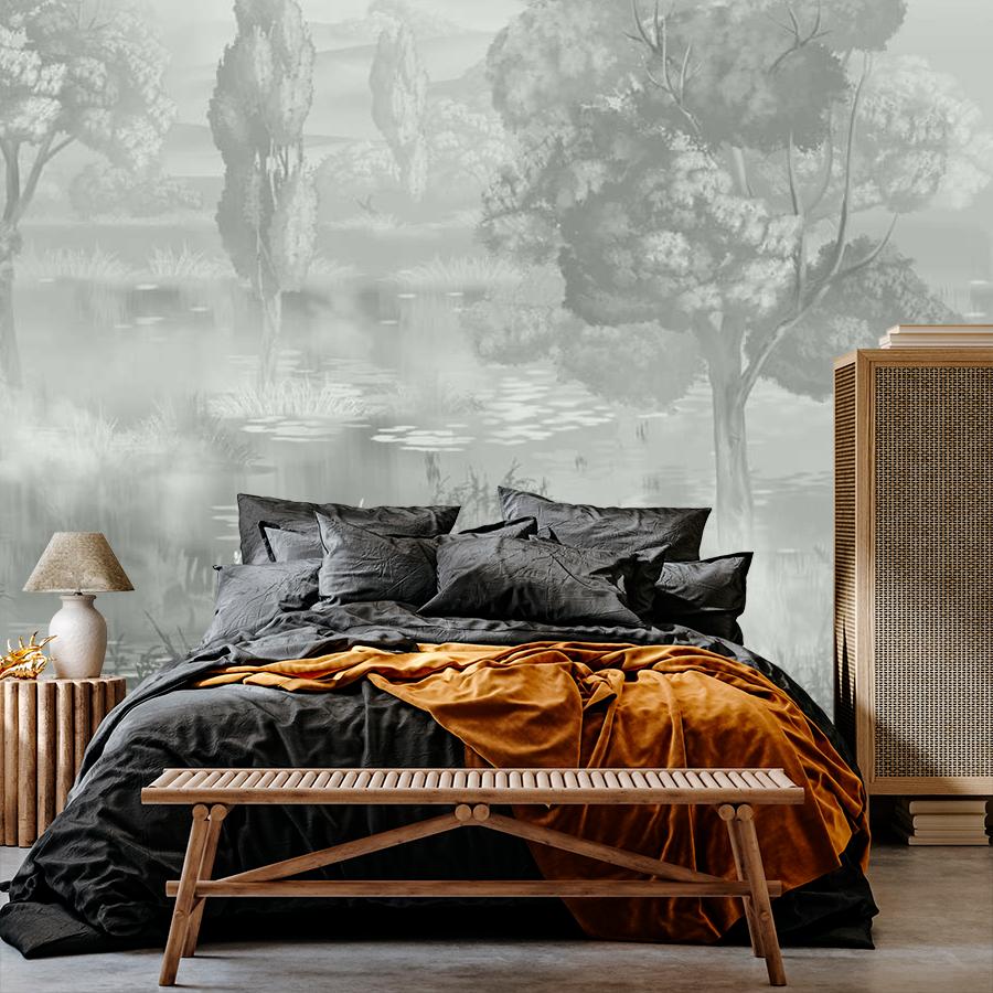 фотообои деревья графитовые 13-1075