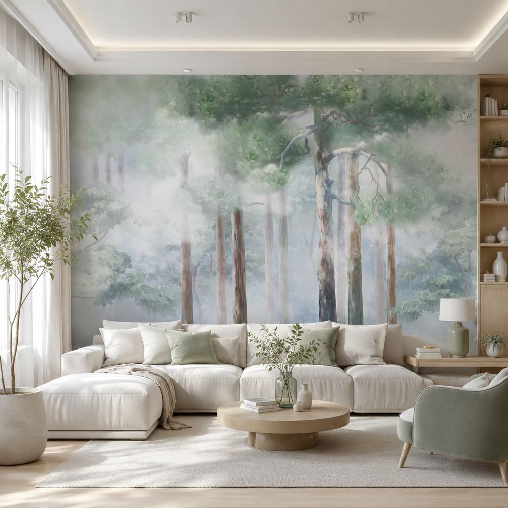фотообои сосновый лес 13-631