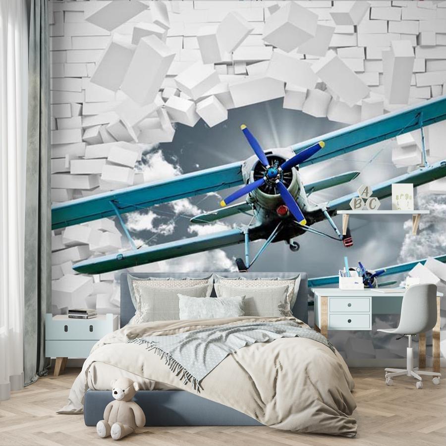 фотообои самолет 3д 14-557 фотообои самолет 3д 14-557