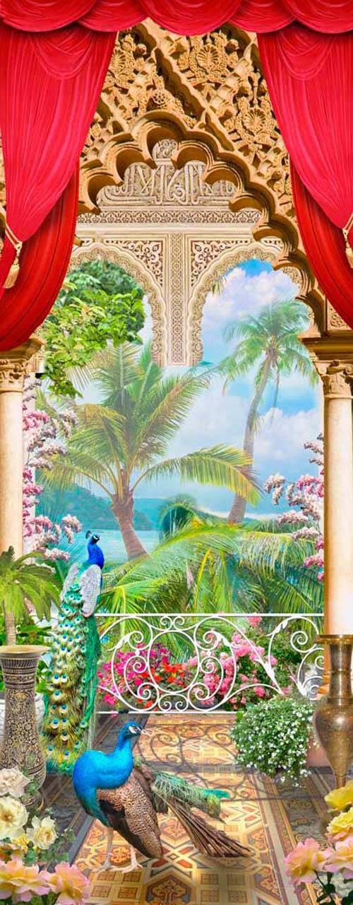 павлины на балконе 5-148